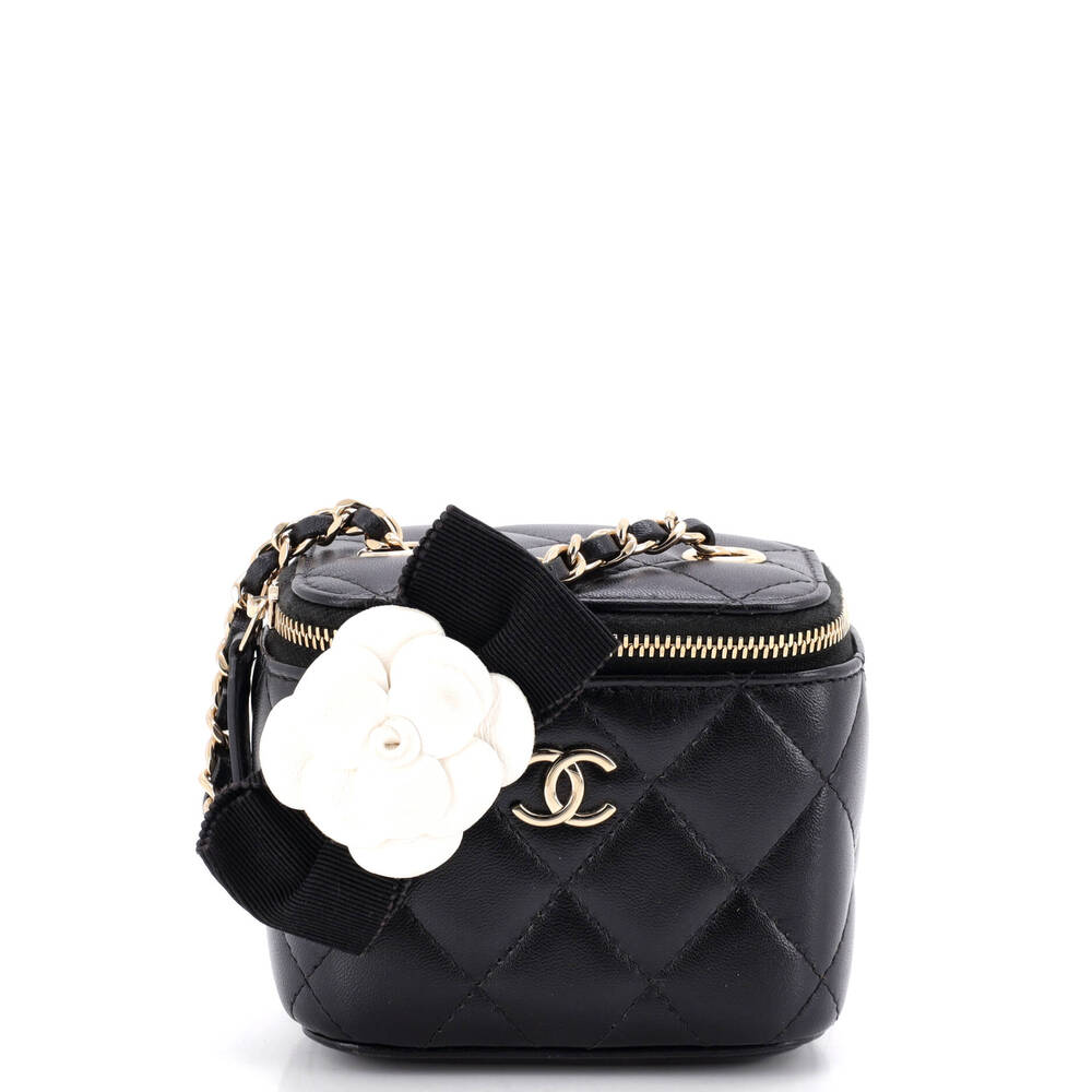 Chanel Camellia Bow Vanity Case With #259217C34B